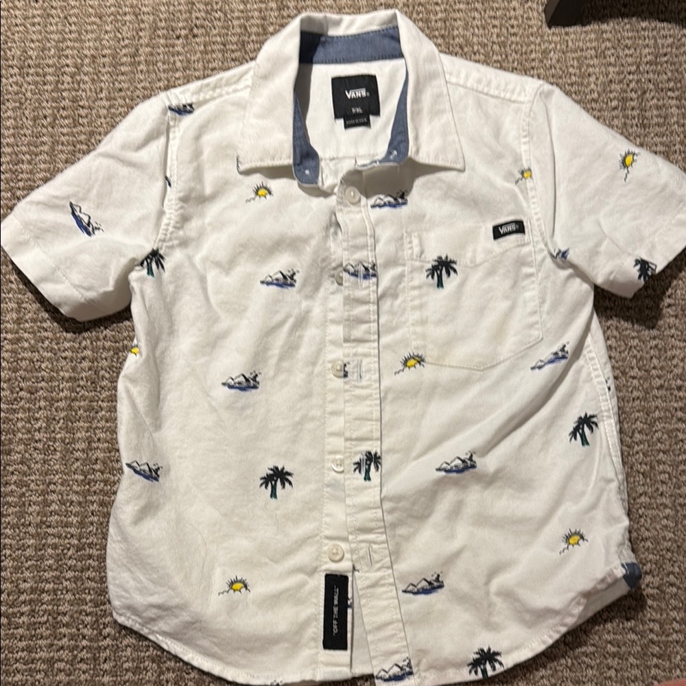 Vans Boys Pineapple Button-Down Shirt